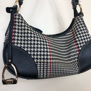 CHAPS by Ralph Lauren classic houndstooth handbag